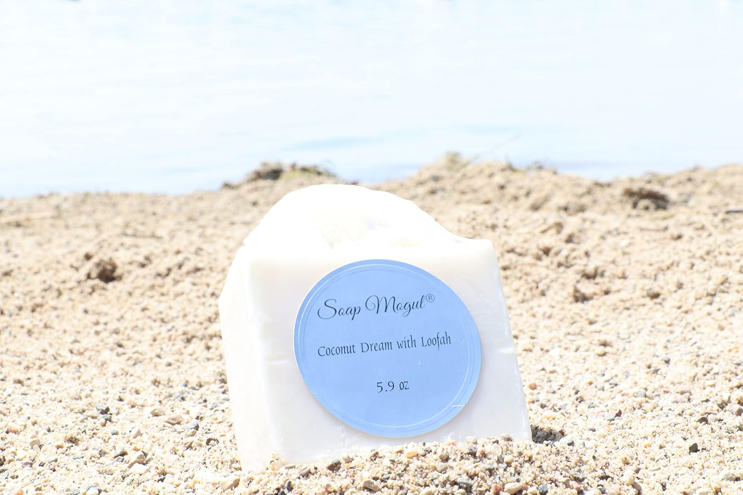 Soap Mogul Coconut Soap Bar with Loofah for Dry, Sensitive Skin and Whole Body. image number 5