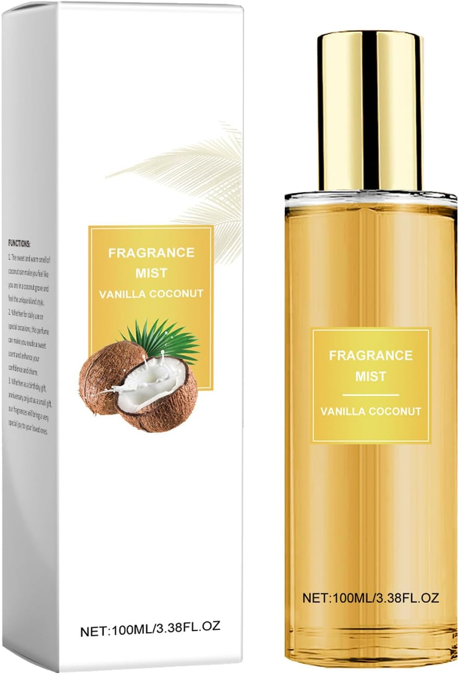 Vanilla Coconut Fragrance Mist &ndash; Long-Lasting Perfume Spray for Women & Men, Sweet Scented Body & Hair Mist with Natural Oils, Lightweight Hydrating Perfume Ideal for Mom, Wife, Daughter, Friends (01) image number 6