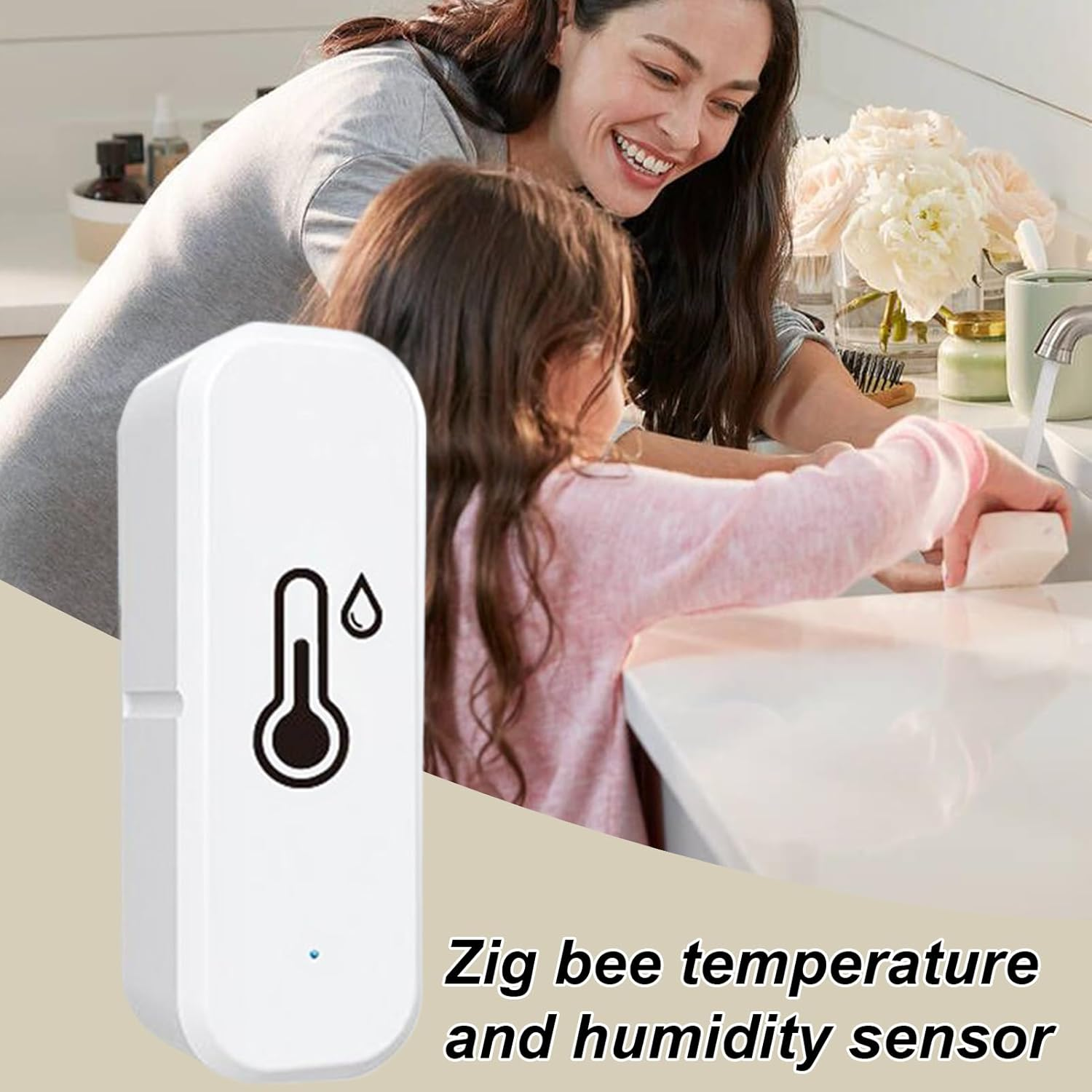 Wi-Fi Temperature Monitor - 7X2.5X2Cm 2.76X0.98X0.79 Inches Wi-Fi Thermometer, Remote Monitor, Data Export High-Accuracy Digital Hygrometer with Long Battery Life | (App Alert) Home Automation Device image number 2