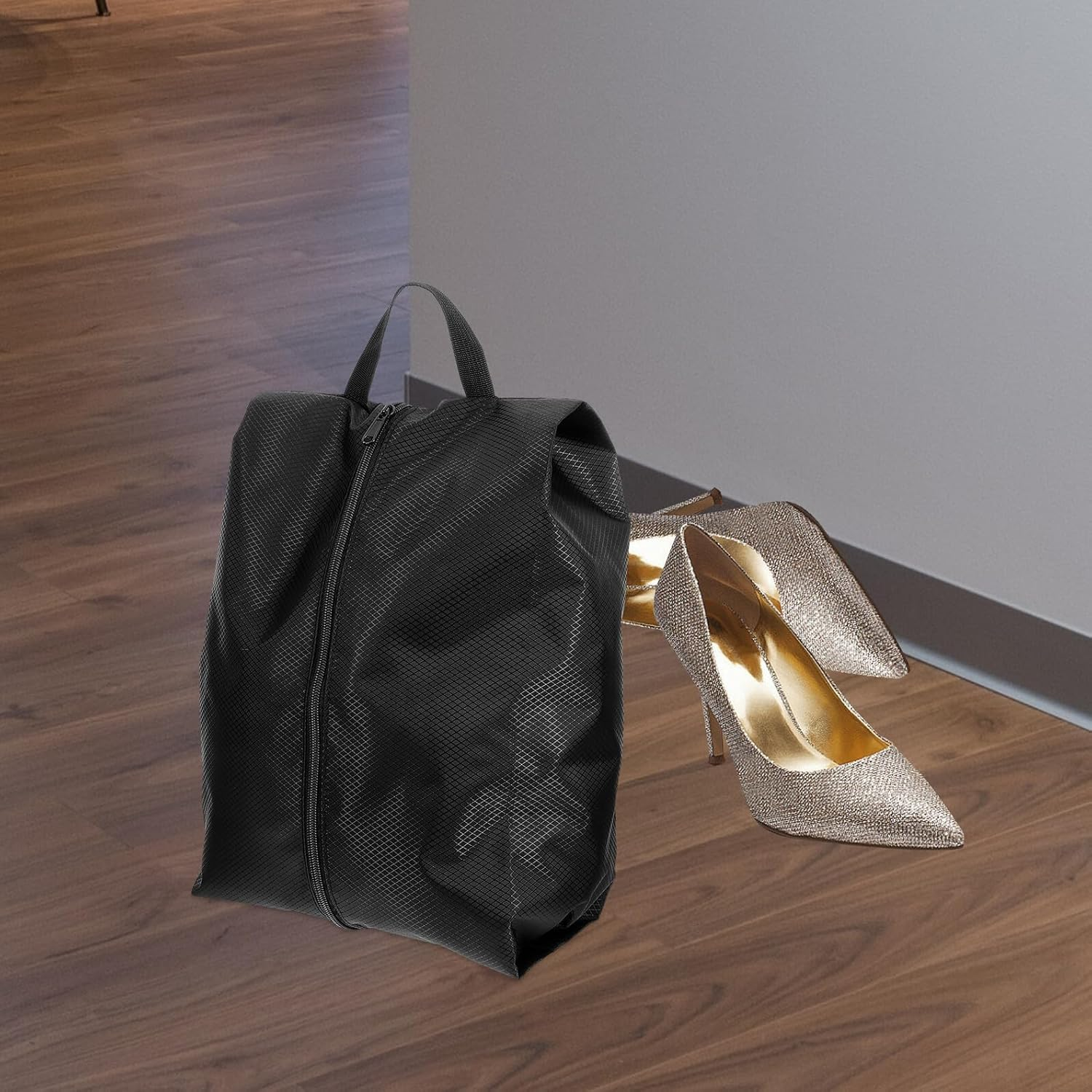 LRXIYODE 4Pcs Travel Compression Storage Bags for Luggage Lightweight Clothes Organizer with Zipper Closure Space-Saving Packing Cubes for Shoes and Apparel Travel Accessories for Compact image number 6