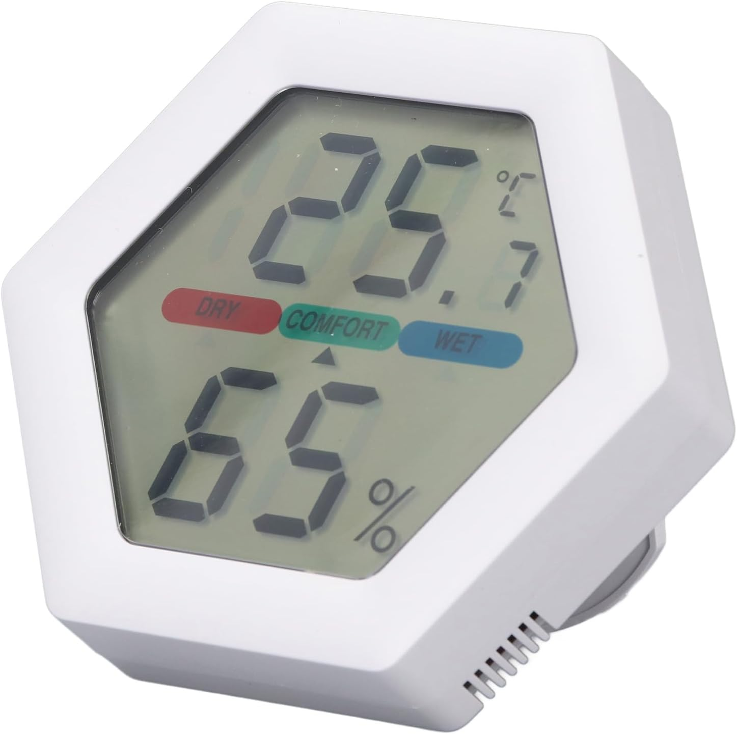 Digital Thermometer Hygrometer, Indoor Temperature and Humidity Gauge, with Air Comfort Indicator, Stable Stand, for Office, Garden, Cellar, Warehouse image number 6