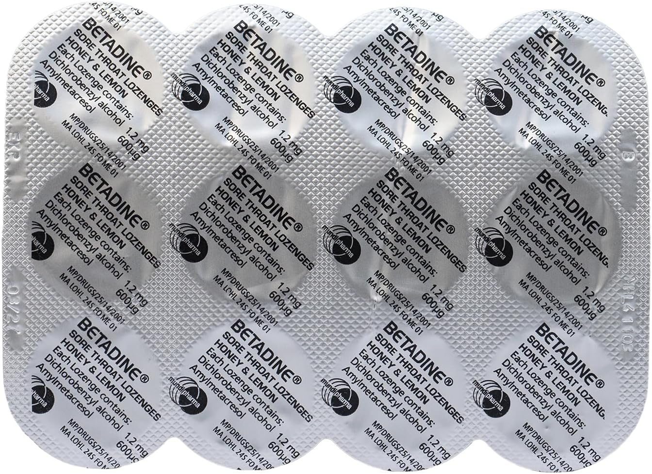 Betadine Sore Throat Lozenges - Relieves Sore Throat Discomfort - Helps Kill Bacteria - Fast Acting, 36 Pack image number 2