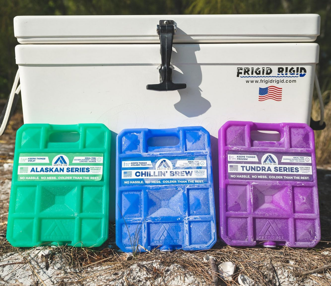 Arctic ICE Chillin' Brew Series, Long Lasting Reusable Ice Pack, Blue