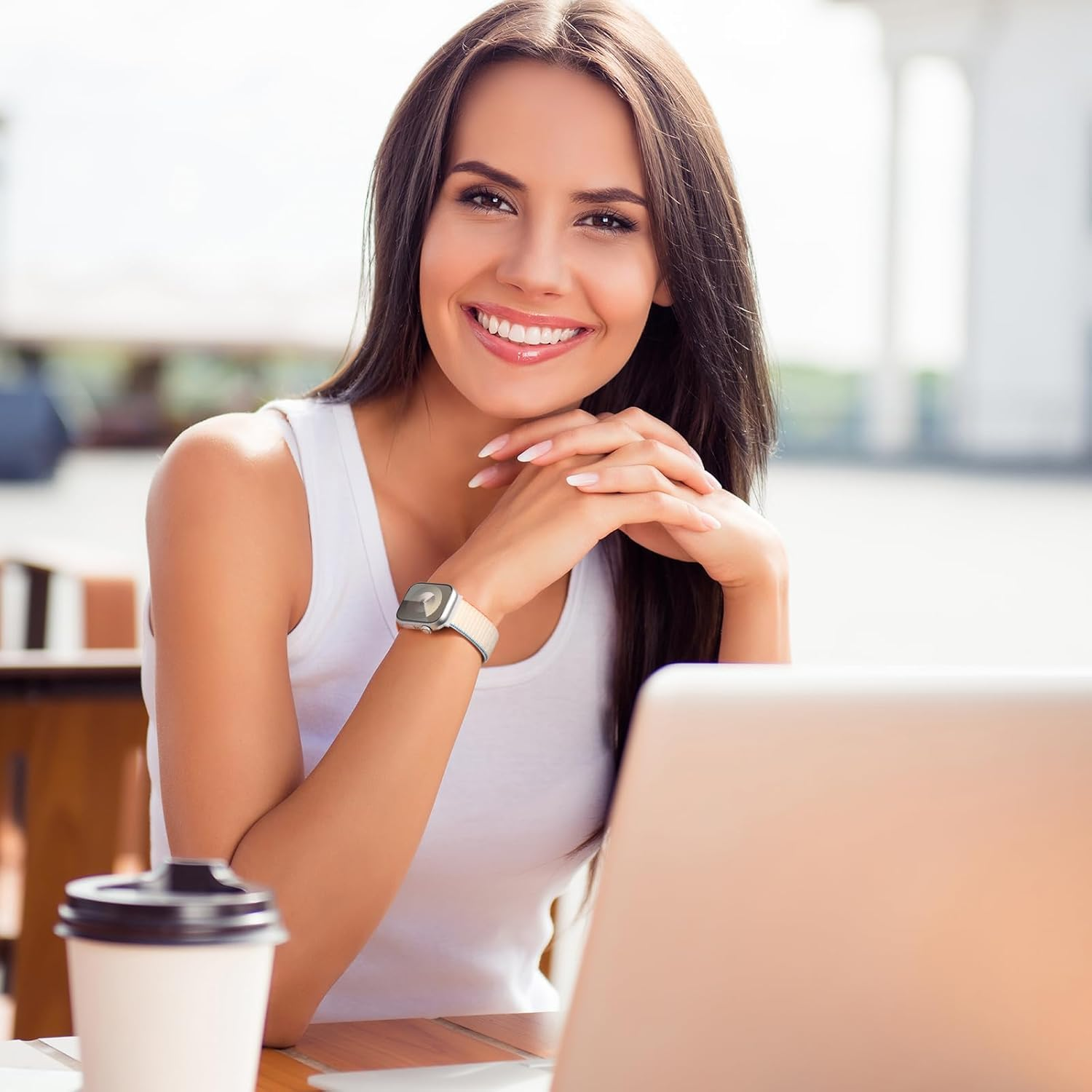 Gewhineul Sport Loop Band Compatible for Apple Watch Ultra 49Mm 46Mm 45Mm 44Mm 42Mm 41Mm 40Mm 38Mm, Soft Nylon Replacement Strap Compatible with Iwatch Ultra 2/Series 10/9/8/7/6/5/4/3/2/1/SE image number 4