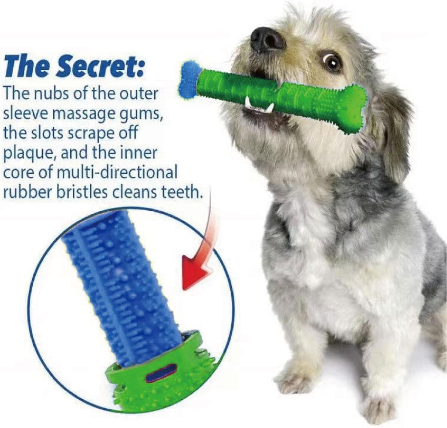 Tootoo K9 Denta Brush Pet Dental Care Chew Toy (1Pc) - 1Pc image number 3