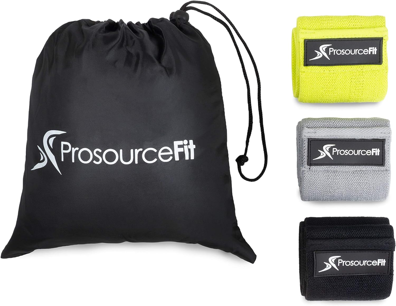 Prosourcefit Fabric Loop Resistance Bands Set with Anti-Slip Grip, Mini Workout Bands for Fitness Training to Tone Legs, Glutes and Booty image number 4