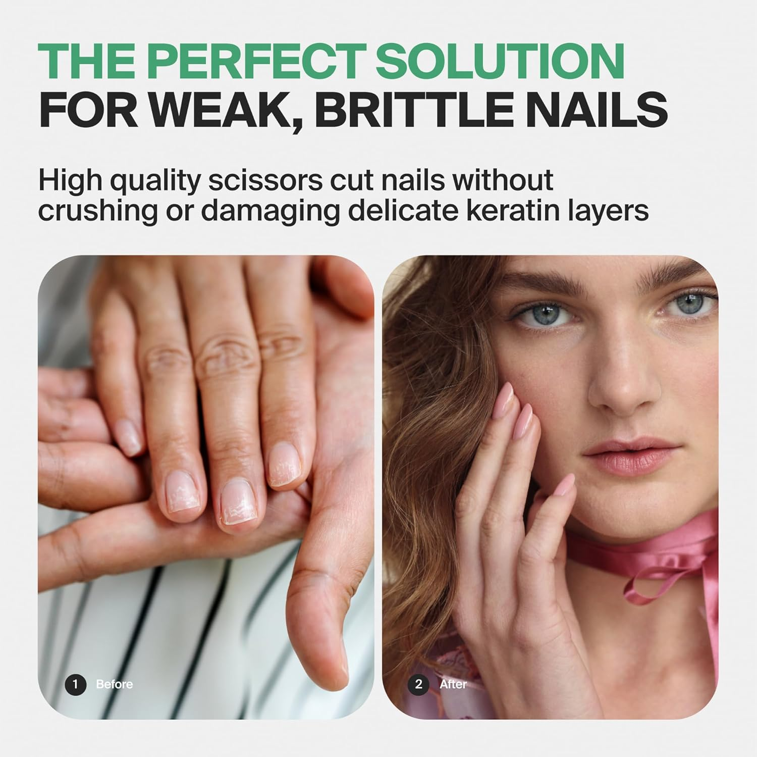 Nail Scissors FINOX Stainless Steel, Made by Germanikure in Solingen, Germany, Manicure Pedicure Grooming image number 1