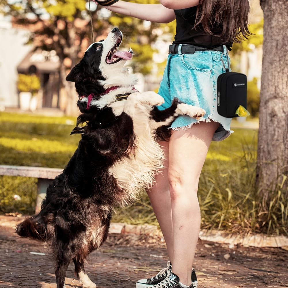 Dog Treat Pouch Dog Poop Bag Holder for Leashes, Pets Snack Container with Inner Mesh Bag, Puppy Supplies Perfect for Training and Walking - Hands Free Dog Waste Bag Dispenser -Dog Travel Accessories image number 5