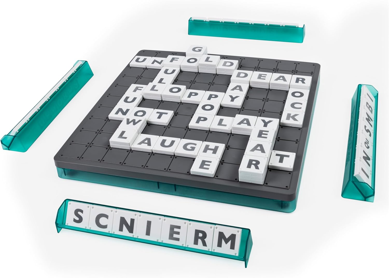 Upwords, Fun and Challenging Family Word Game with Stackable Letter Tiles, for Aged 8 and Up image number 1