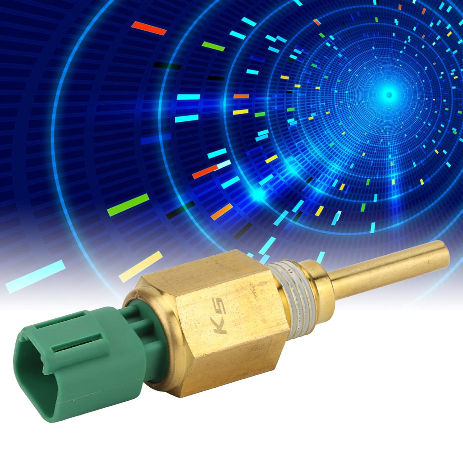 Fafeicy Temperature Sensor Tractor, Temperature Sensor, Tractor Engine Coolant Sender Brass Engine Water Generator Part Fit Alarm image number 4