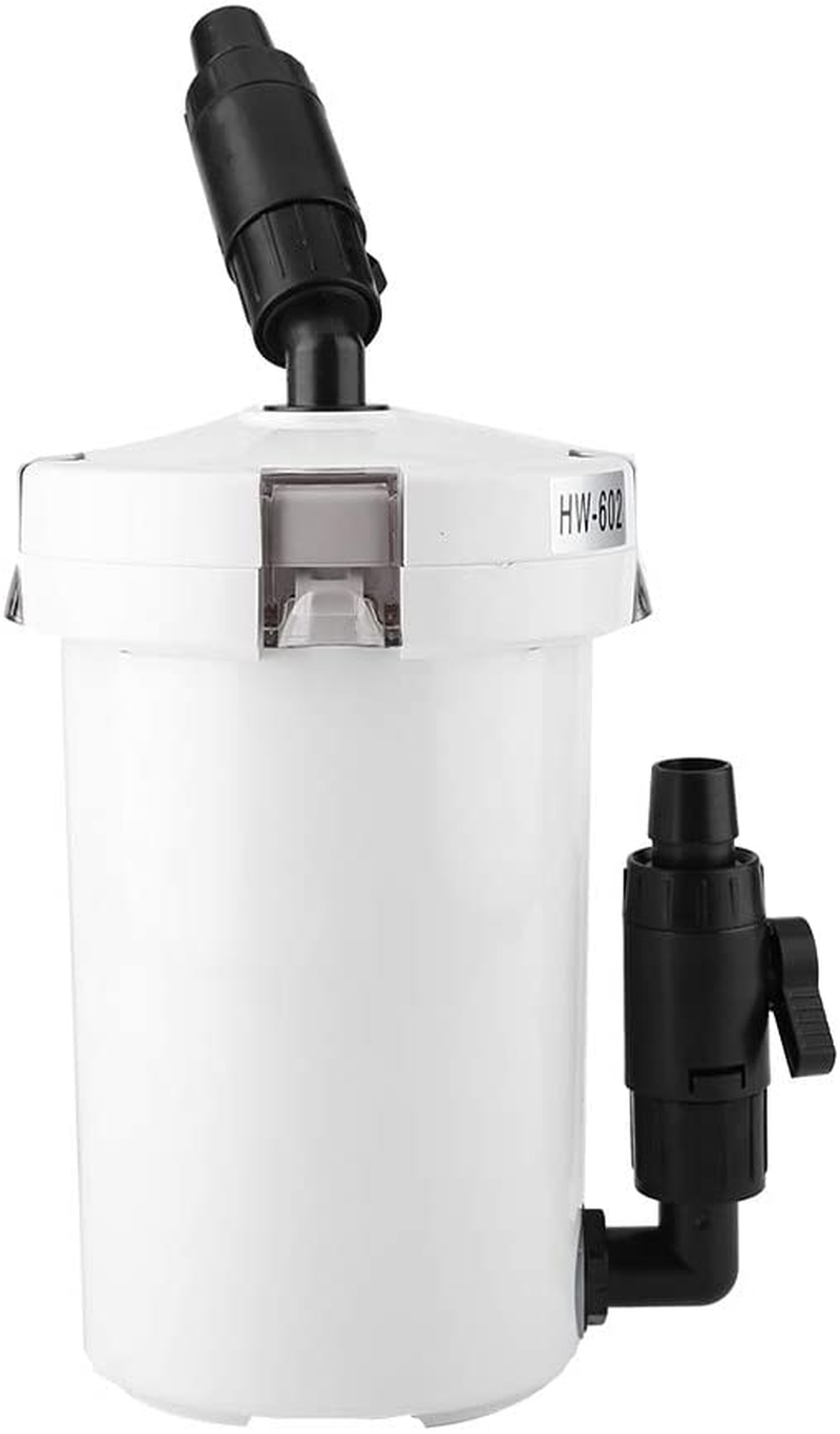 Aquarium Canister Filter, Aquarium Fish Tank External Canister Filter with Pump Table Mute Filters Bucket-High Effeciency/Enery-Saving/Low Noise External Canister Filter for Fish Tank (HW-602) image number 5
