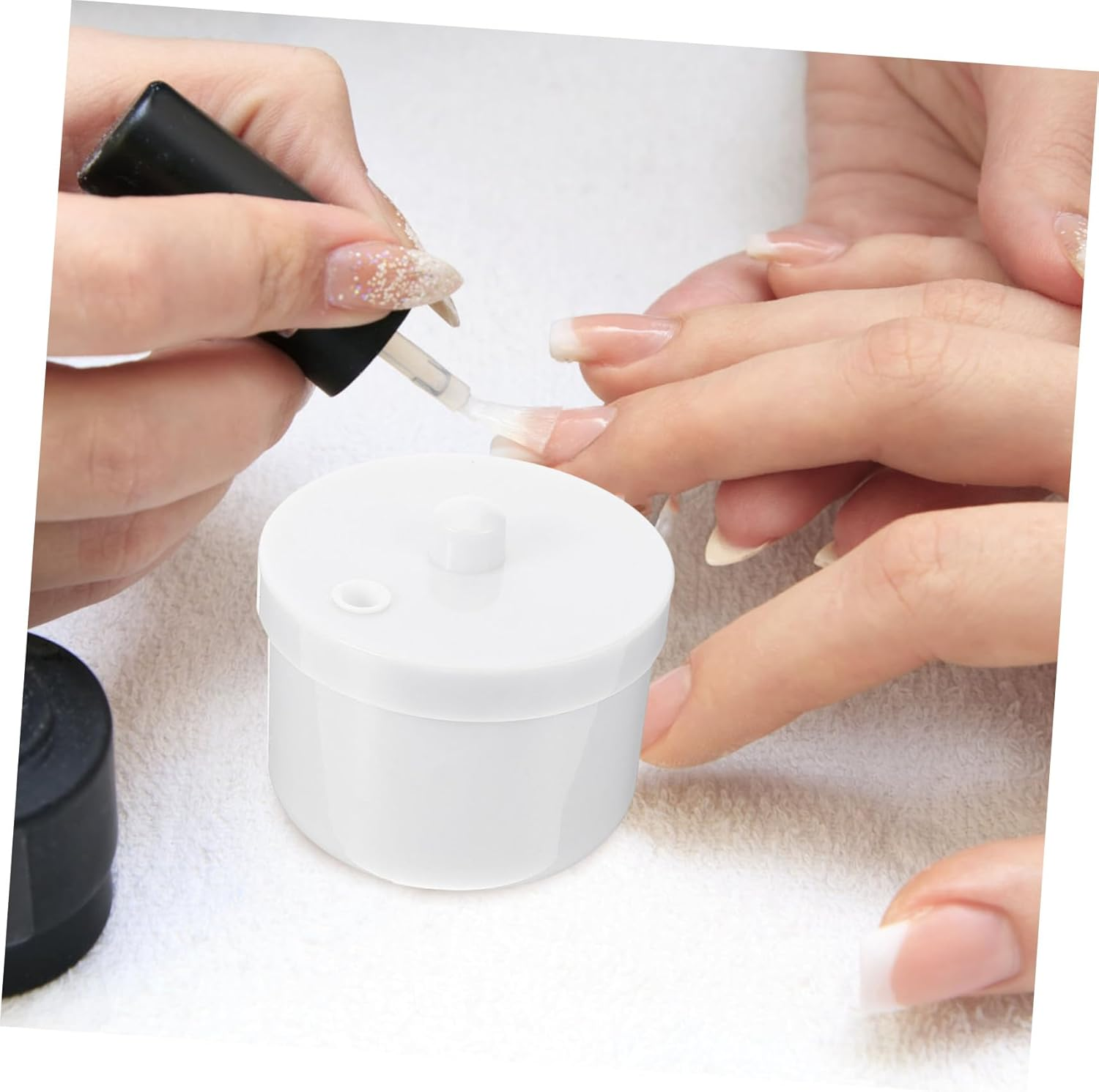 CANIGHT Plastic Nail Tool Cleaning Box Detachable Lid Tray Multipurpose Manicure Tool Soaking Case image number 1