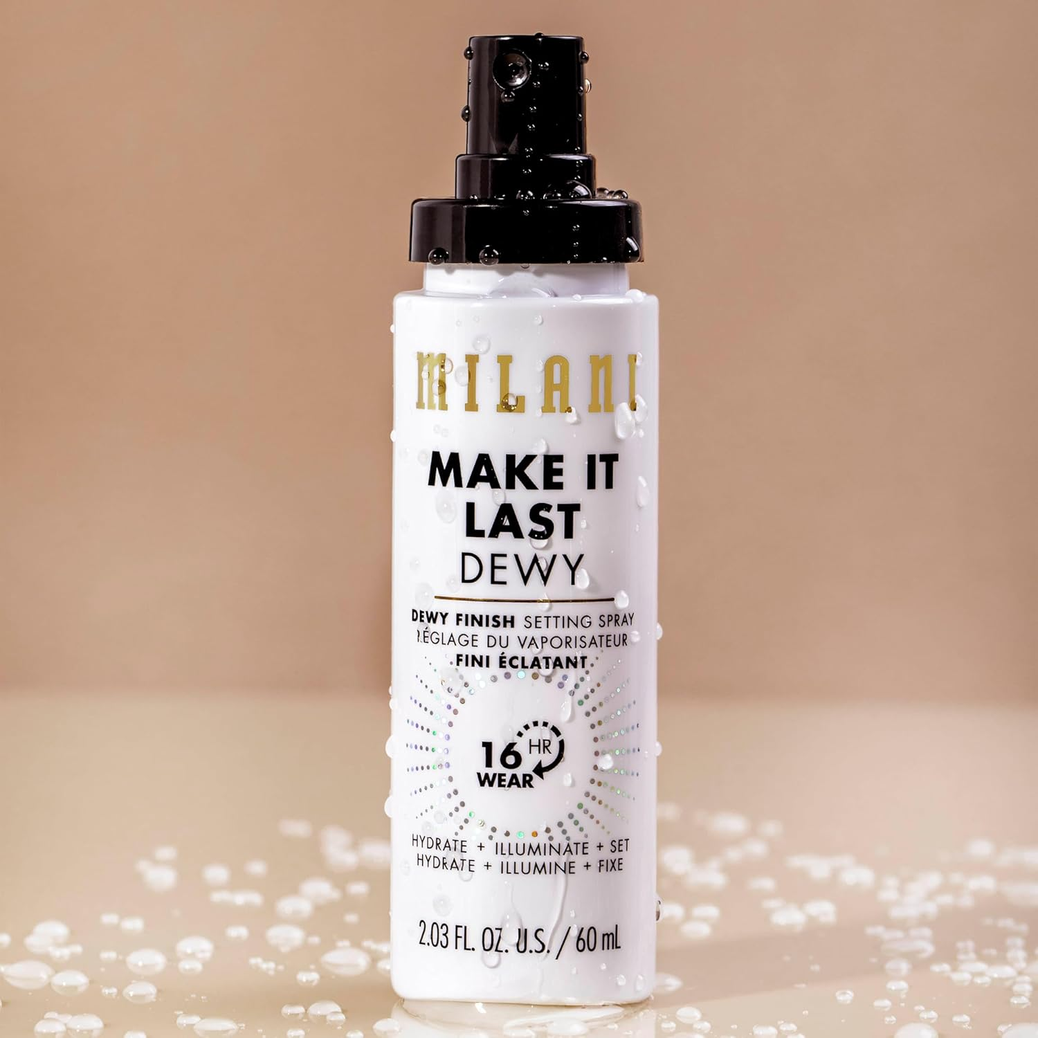 Milani Make It Dewy 3-In-1 Setting Spray - Hydrate + Illuminate + Set (2.03 Fl. Oz.) Cruelty-Free Makeup Setting Spray - Prime & Hydrate Skin for a Bright, Refreshing Look