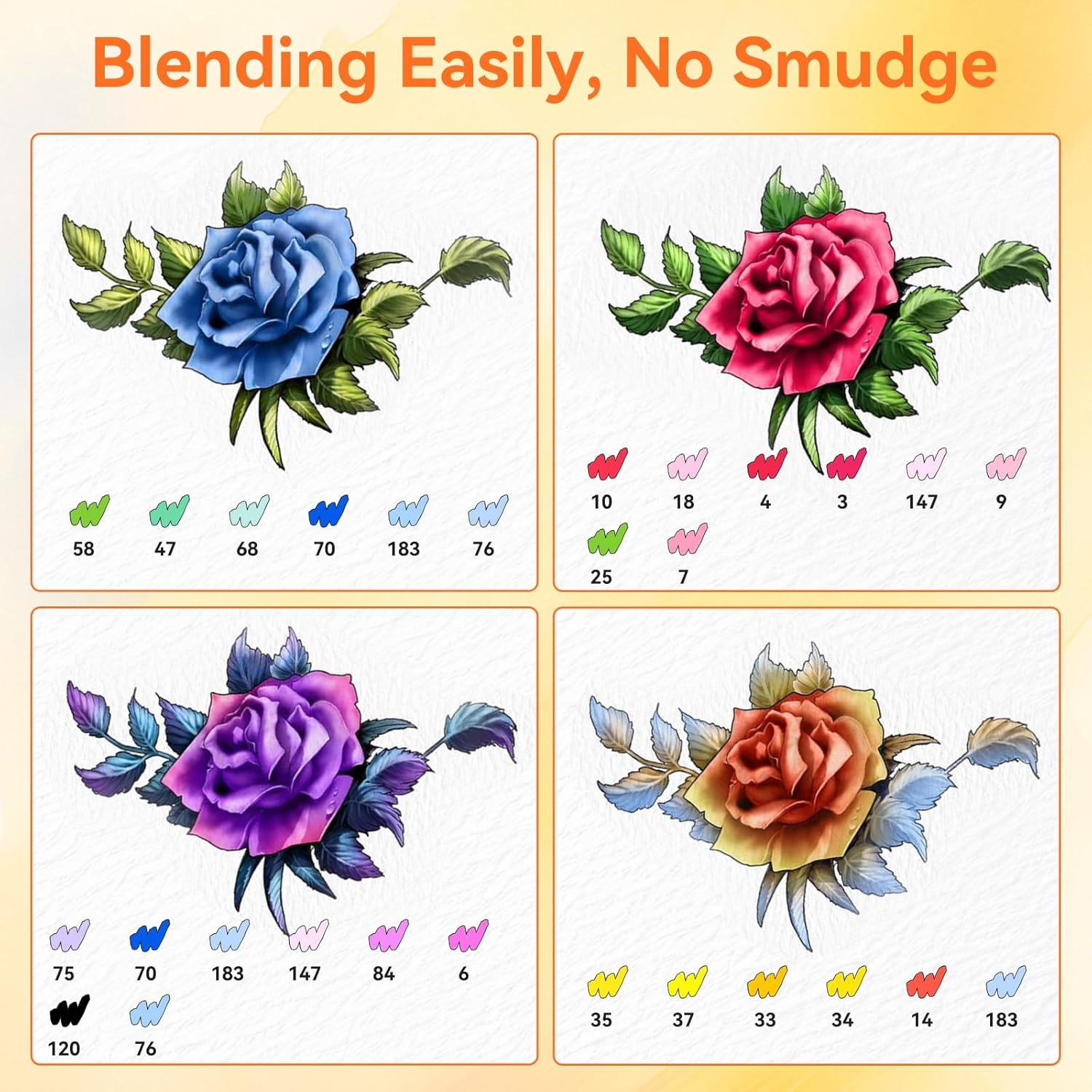 262 Colours Dual Tips Art Markers, Fine & Broad Chisel Tip Alcohol Based Permanent Colouring Markers Drawing Pens for Kids Adults Artist Calligraphy Sketching Bullet Journal image number 5