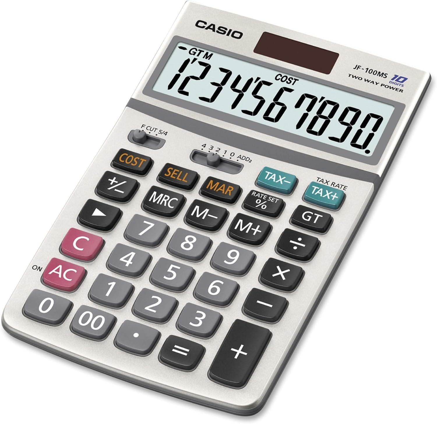 Casio Inc. JF-100BM Standard Function Calculator,Multicolor