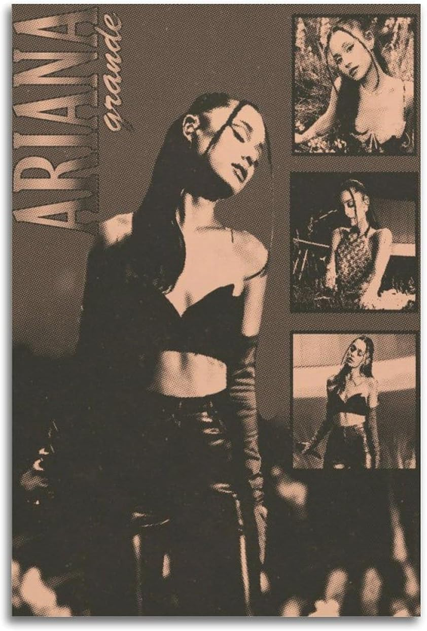 Art Ariana Music Grande Poster Poster Canvas Painting Wall Art Picture Home Decor Print for Bedroom Living Room Dorm Study Bar Office 20X30Inch(50X75Cm) image number 3