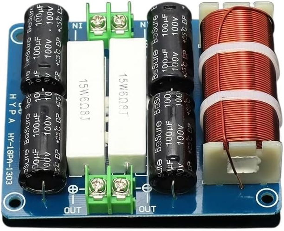 HOOCI 1 PCS 200W 10-Inch Subwoofer RC Filtering Bass Speaker 300Hzfrequency Divider Home Theater Hifi Stereo Audio Crossover Filter