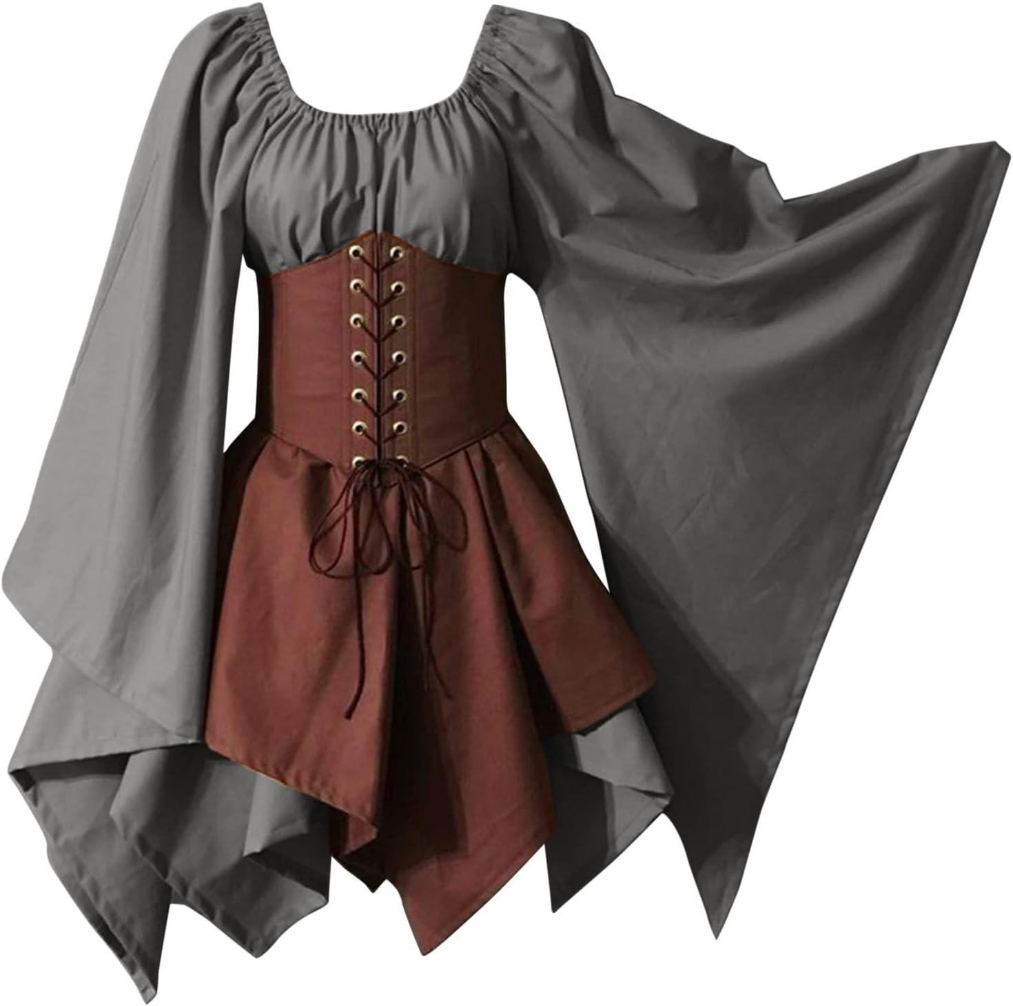 Women'S Medieval Dress Vintage Renaissance Victorian Dress Traditional Viking Costume Halloween Cosplay Costumes
