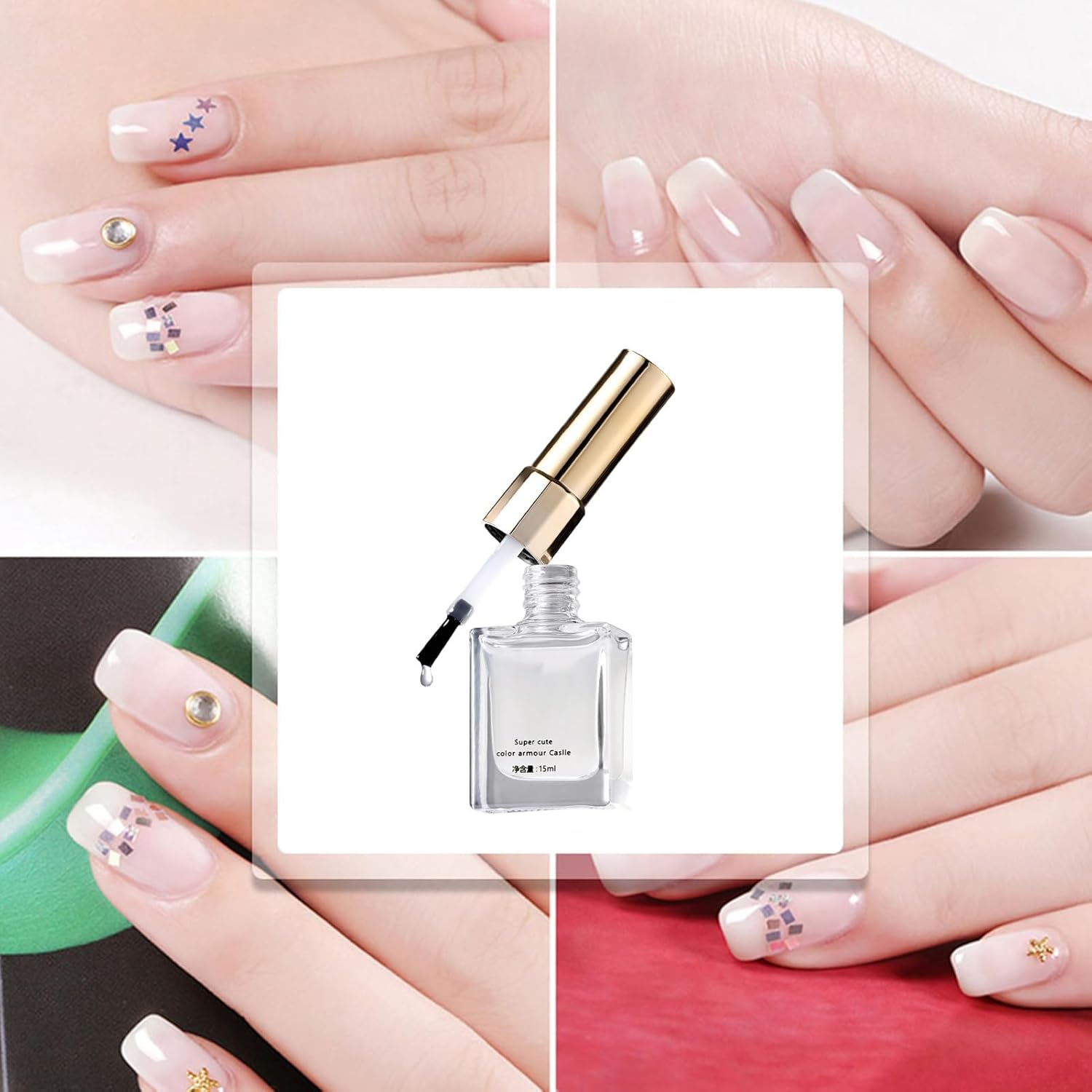 Nail Cuticle Protector - 15Ml Spill Proof Fast Drying Polish Barrier,Diy Nail Finger Protection Liquid,For Manicure Professionals Enthusiasts Beginners Amateurs Women image number 1