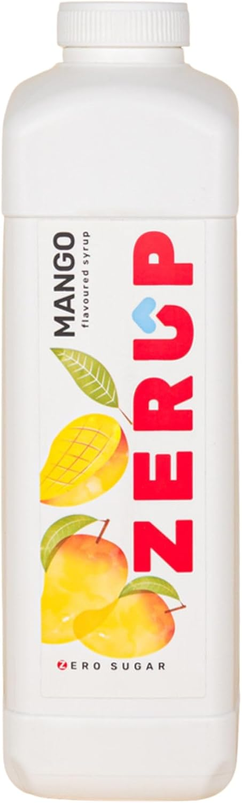Zerup Zero Sugar Mango Flavoured Syrup 1L Bottles, Sugar Free Syrup, Mango Flavour Drink Mix, Low Calorie Flavourings for Milk Shakes, Cocktails, Teas, Gluten Free, Keto Friendly, Halal image number 1