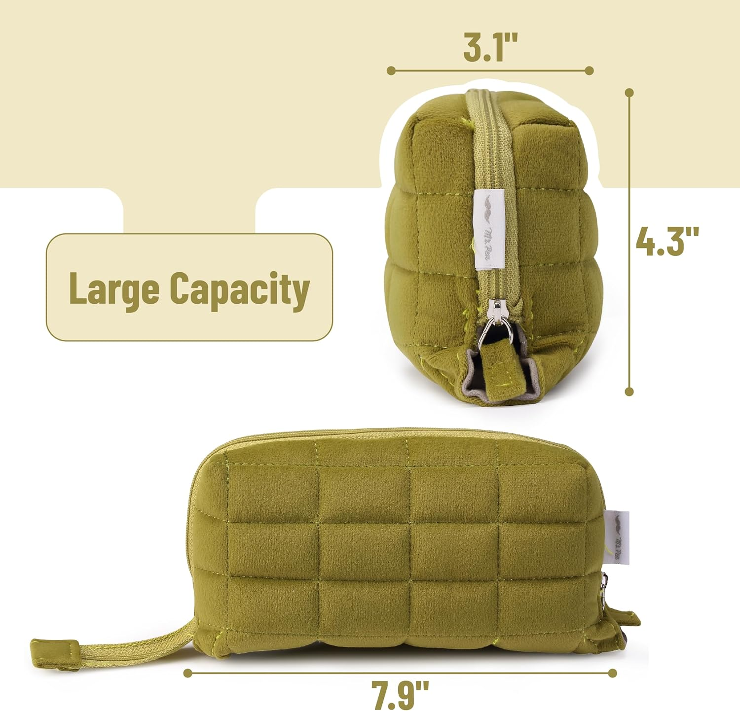 Mr. Pen- Large Capacity Pillow Pencil Case, Pencil Pouch, Pencil Bag, Pen Case, Pen Pouch, Pen Bag, Pencil Pouches, Pencil Bags, School Pencil Case, College Pencil Case, Makeup Pouch image number 2