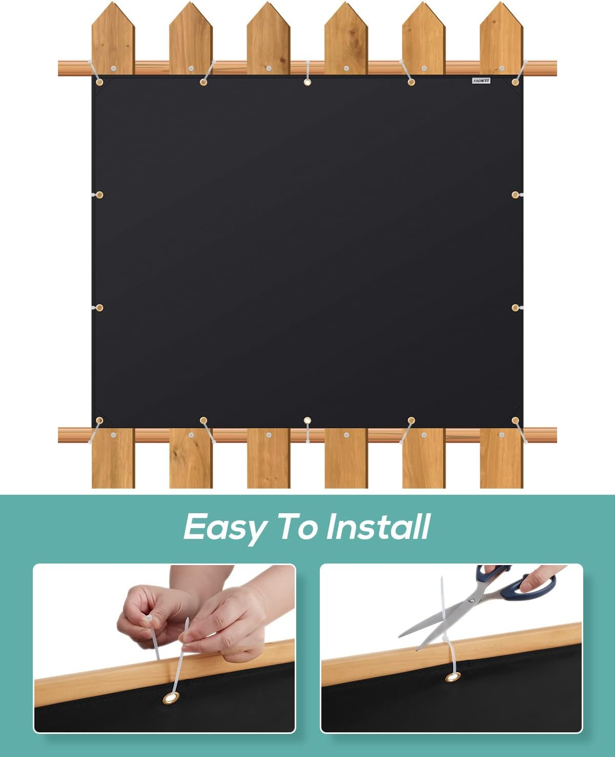 120 X 150 Cm Fire Protection Mat for the Grill, Fireproof Cover and Screen Protector for Deck Fence, Railing, Gas Grill, Stove and Oven, Fireproof Heat Shield behind Grill Wall for Outdoor Use image number 5