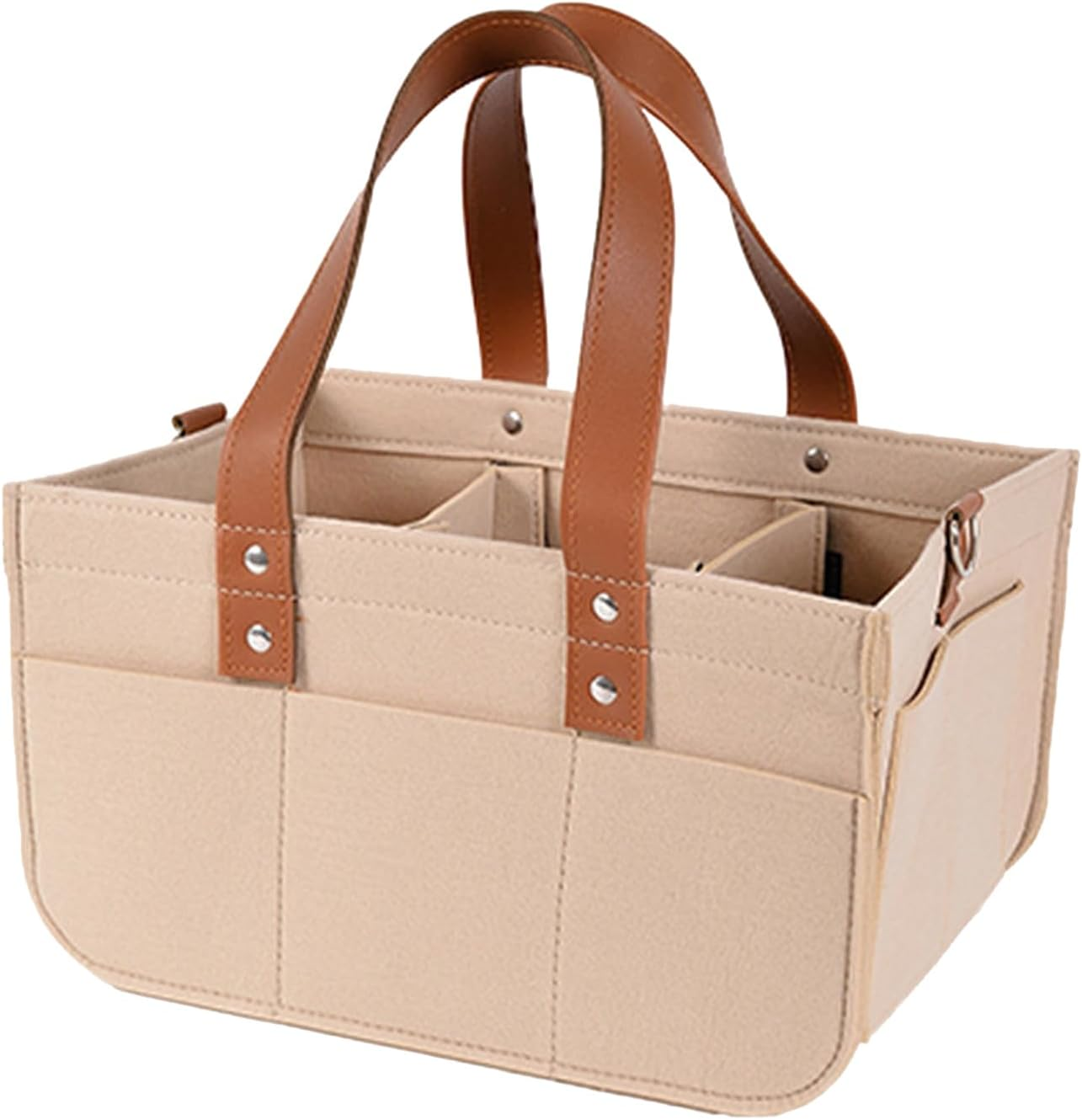 Diaper Bag, Large Capacity Baby Storage, Travel Diaper Organizer Basket, Easy to Clean, Stylish and Modern, 38X223X18Cm for Toys, Bottles, Wipes, Books image number 1