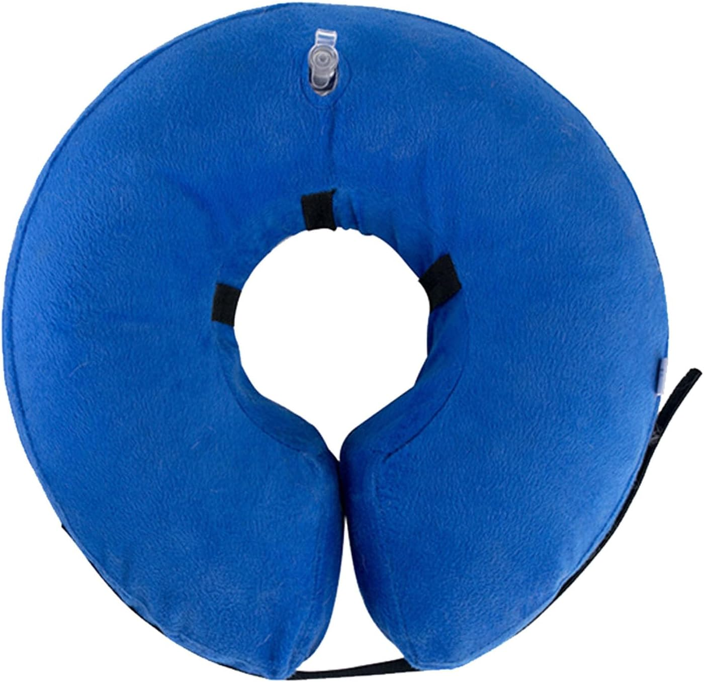 Dog Cone Collar, PVC Soft Keep Warm Dog Cone Collar Protective Recovery Dog Collar, Inflatable Dog Neck Collar Pet Cones for Small Medium Large Dogs after Surgery(Blue M)