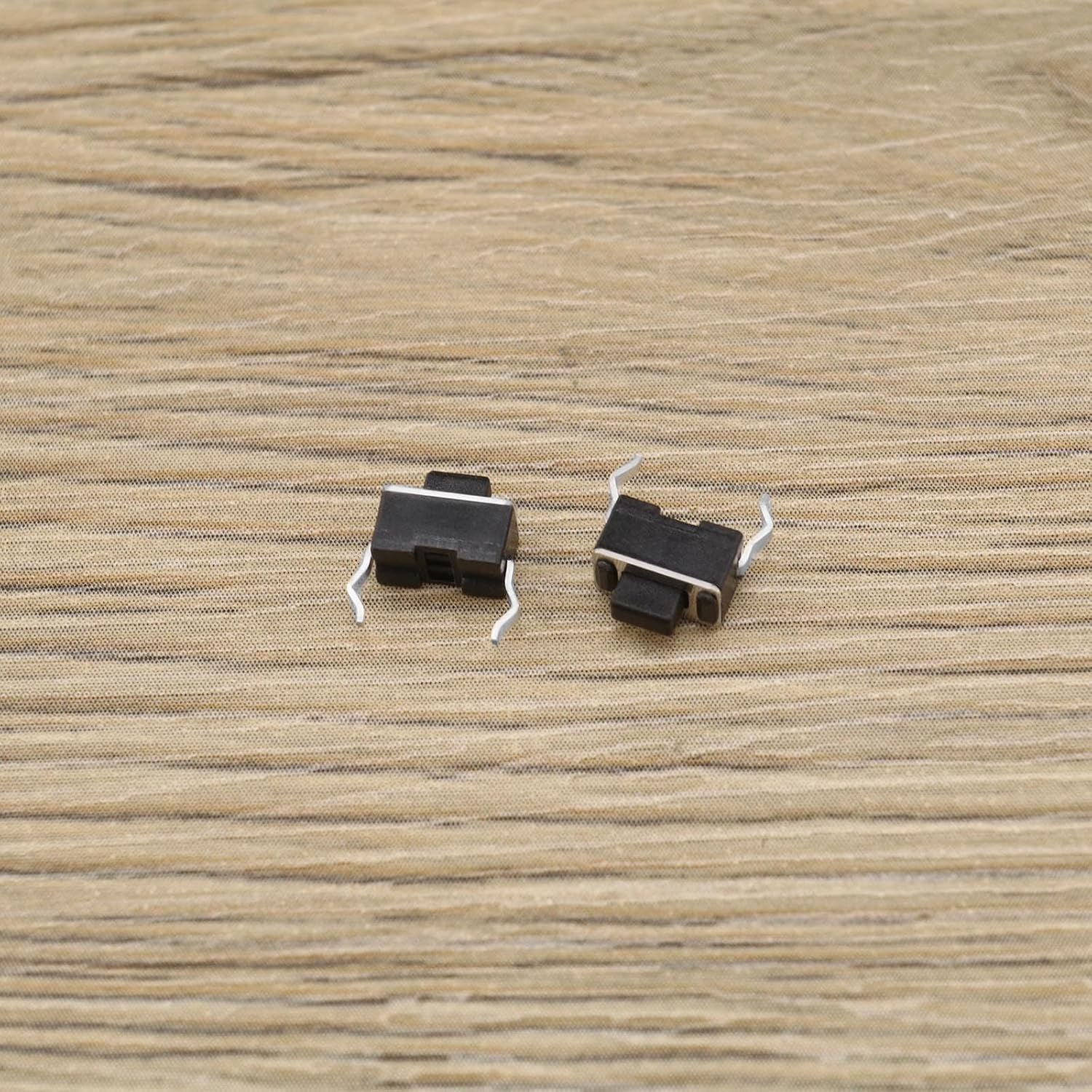 Emagtech 50PCS 2Pin Micro Switch Tactile Push Button Switch Mini Tact Switch 3.5X6X5Mm for Household Appliances and Small Toys Black