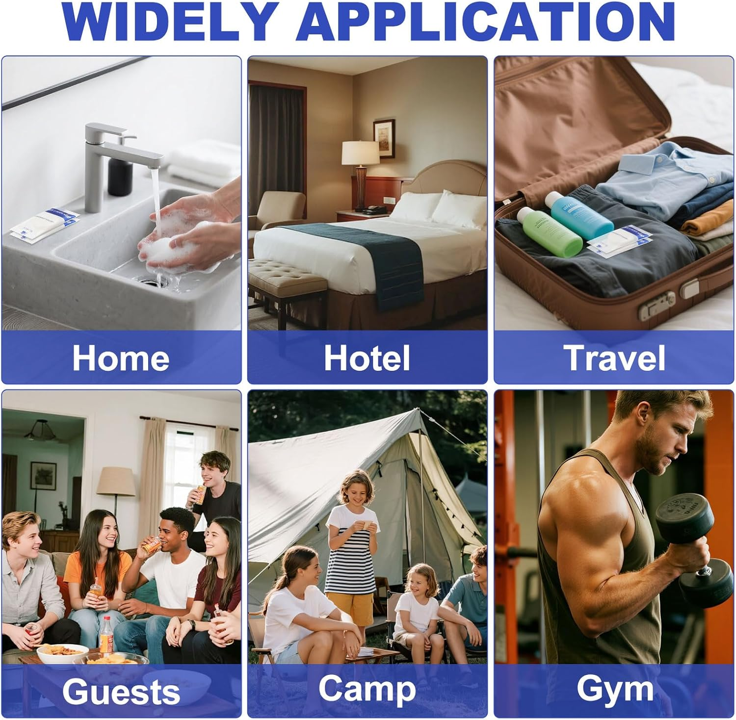 Travel Size Bar Soap in Bulk, Individually Wrapped Disposable Mini Soap for Hand Face & Body Mini Toiletries Amenities Kit Hotel, Shelter/Homeless/Nursing Home/Charity/Motel/Guest 0.53 Oz (60 Pack)