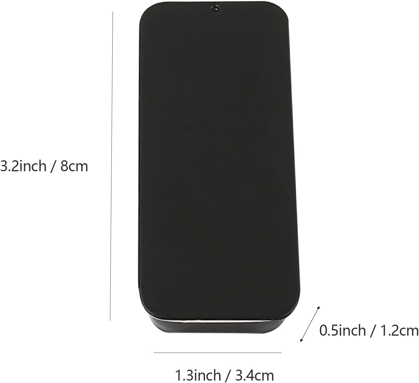 2Pack Portable Dental Floss Holder,Empty 3.2 * 1.3 * 0.5Inch / 8 * 3.4 * 1.2Cm Reusable Floss Case,Dental Floss Dispenser for Travel, Hotel(Black) image number 4