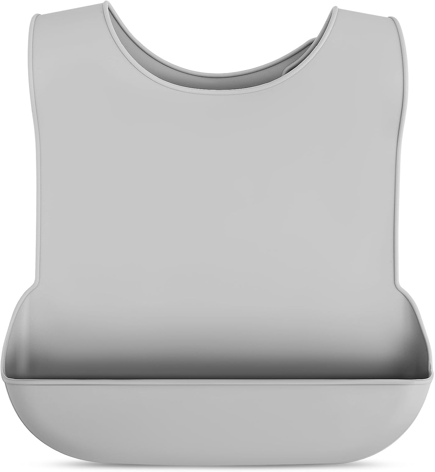 FOMIYES Waterproof Silicone Bib for Adults - Elderly Feeding Bib with Crumb Catcher Easy to Clean Comfortable Size for Seniors image number 6