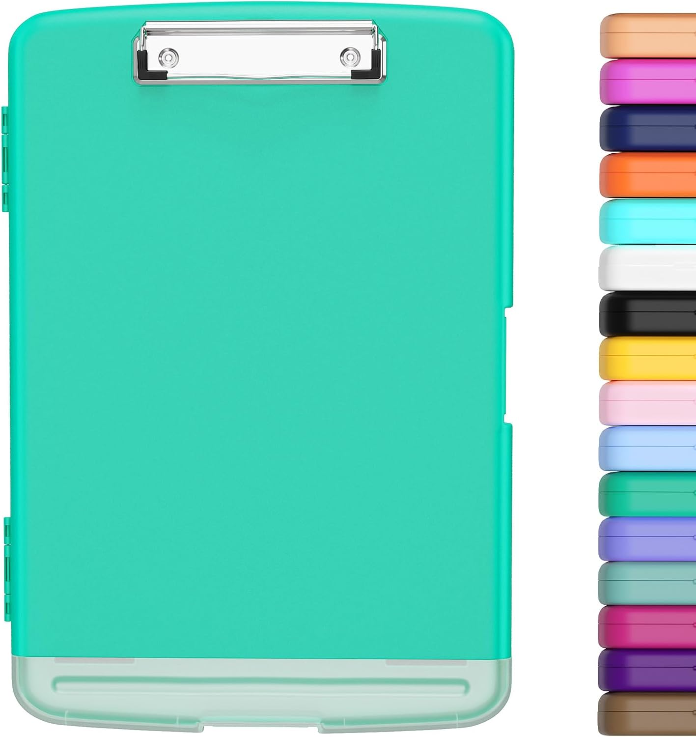 Hongri Clipboard with Storage with Pen Holder, Folder Nursing Clip Board 8.5 X 11 Foilo-Side Opening, High Capacity, Light Weight for Teachers, Classroom. Size 14 X 9.6 X 1.2 In(Purple)