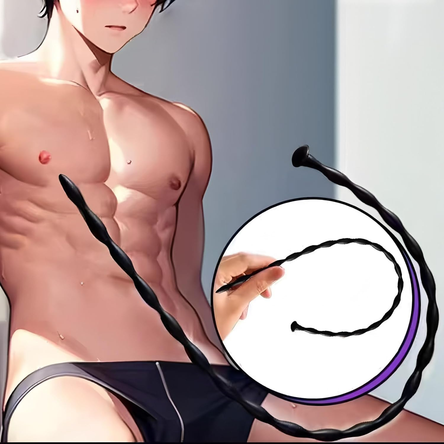 Mineens Silicone Urethral Dilator Set for Men - 8 Pcs Penis Sounding Trainer Kit with Urethral Tube, Cock Expansion Plug, Threaded Design for Stimulation & Masturbation (FDA Silicone) image number 1