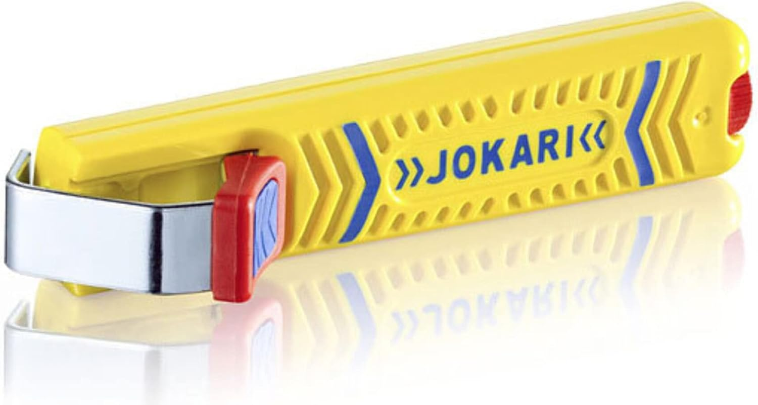 JOKARI T10270 10160/270/1 Cable Knife 27, Yellow, 8-28 Mm image number 1