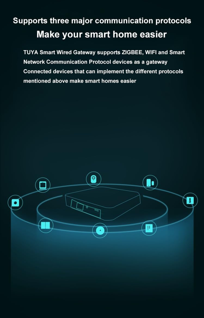 [AT-E] Tuya ATE-GW015 Multi-Mode Smart Gateway, Wifi/Zigbee, Compatible with Alexa and Google Home image number 2