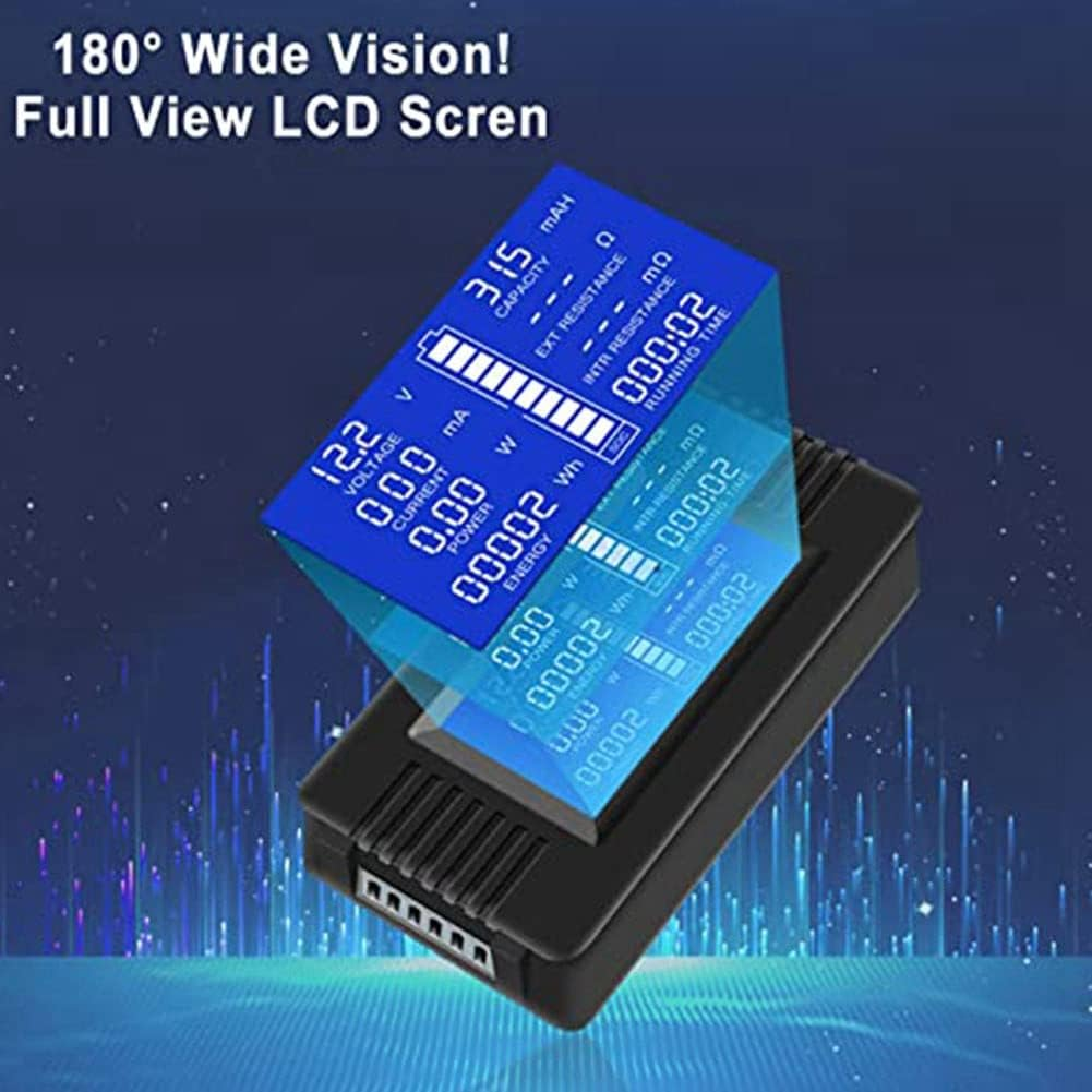 DC Battery Monitor Power Meter Ammeter Digital DC 0-200V Shunt 100A Multimeter, Meter Voltmeter Capacity Tester image number 1