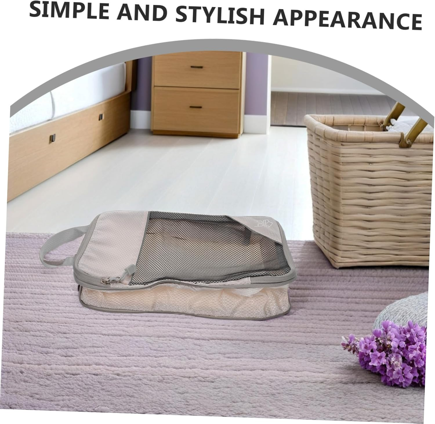 GAROZATION 3PCS Travel Compression Packing Cubes Portable Clothing Organizer Bags Lightweight Luggage Storage Sacks for Suitcases Space-Saving Travel Essentials image number 5