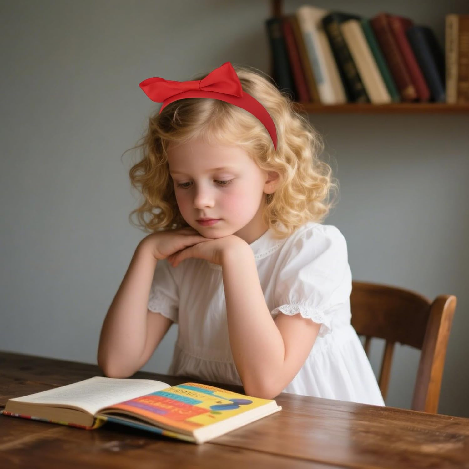 Srotmirw Women'S Elegant Headband, 1 Piece Red Butterflies Headband Girls for Women Girls image number 5