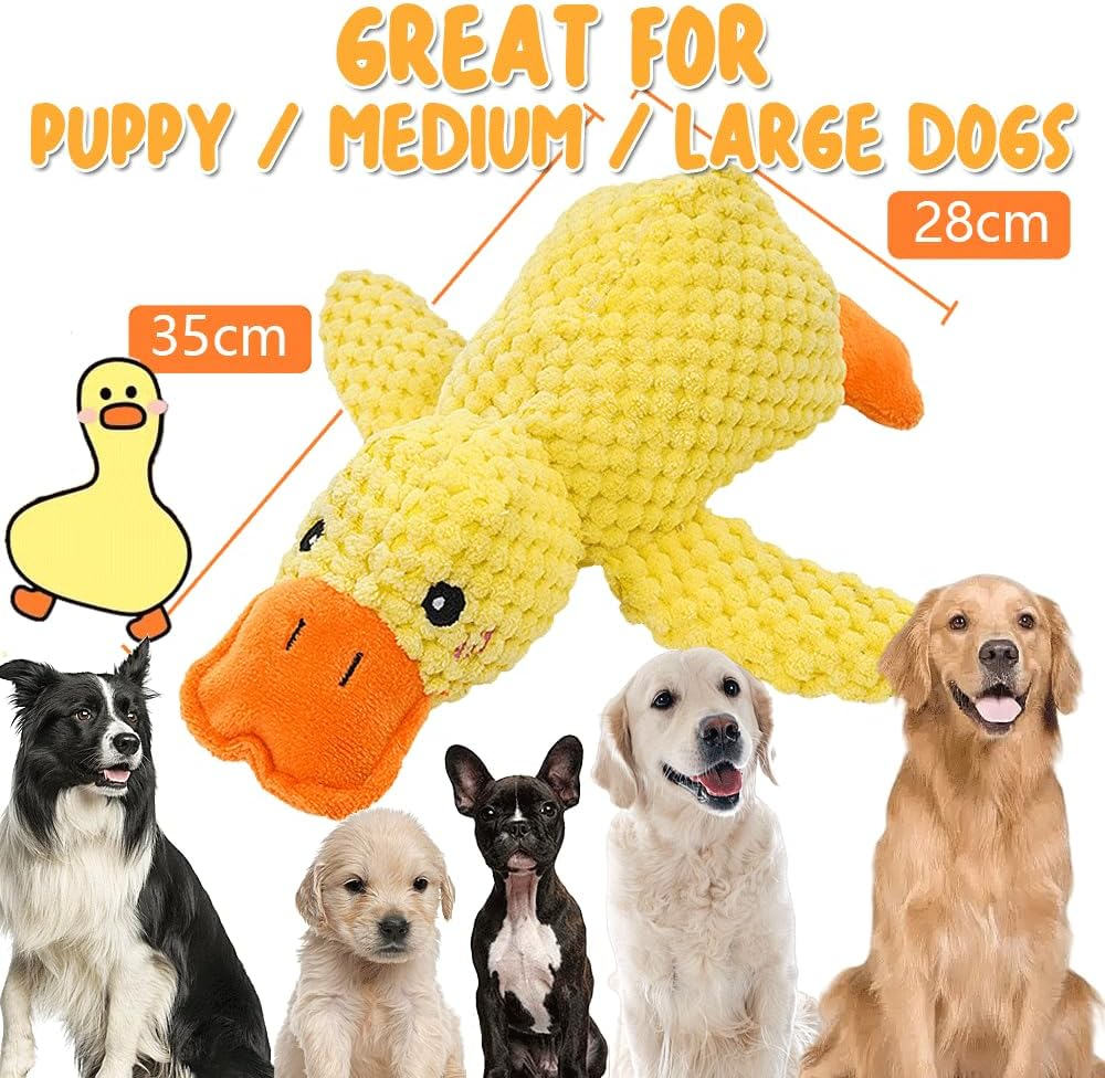 Speedy Panther Plush Dog Toy for Large Dogs, Duck Squeaky Pet Toys, Soft Puppy Toy for Small Medium Large Dogs - 35CM image number 1