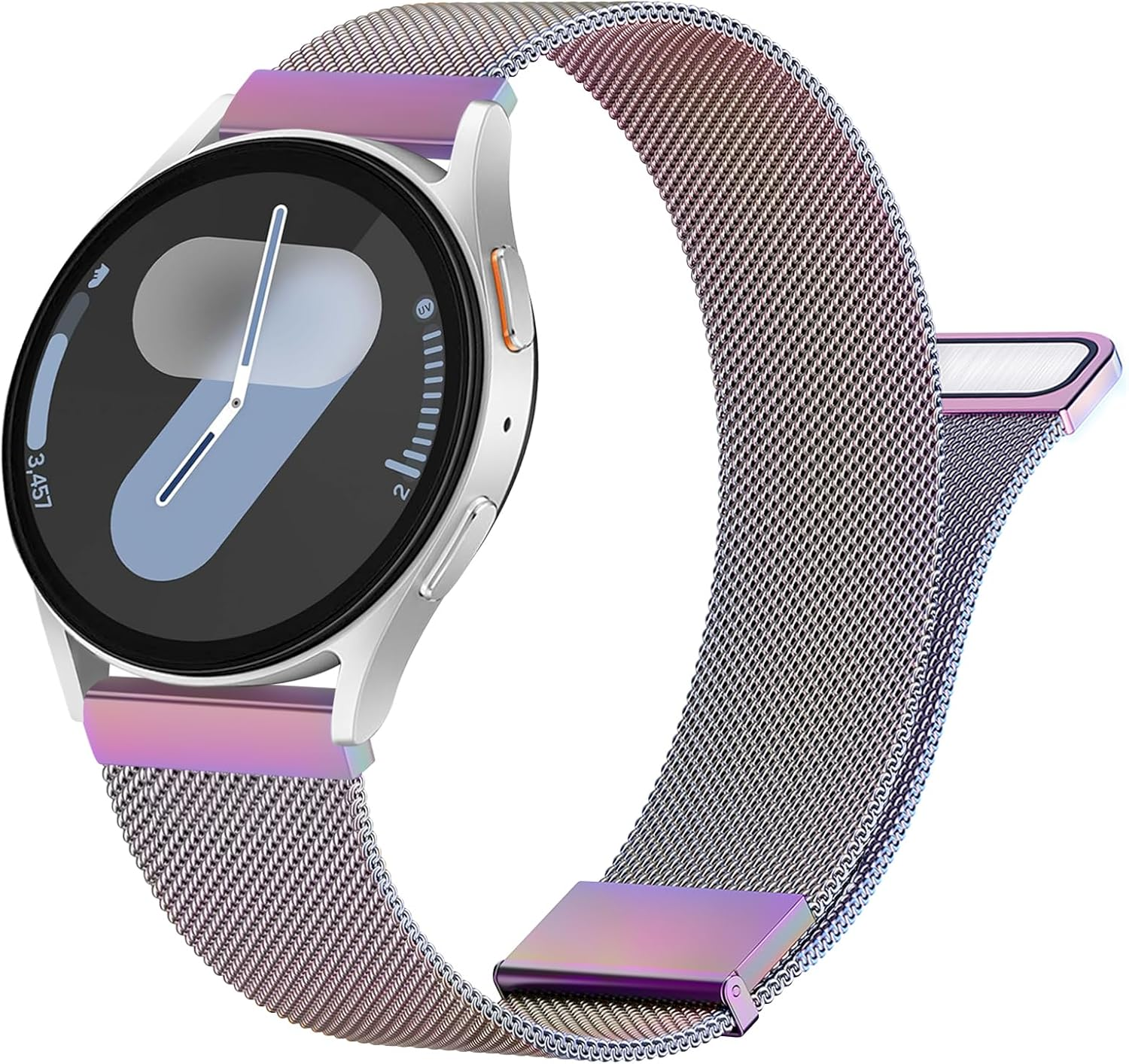 Metal Bands for Samsung Galaxy Watch 7 6 5 4 40Mm 44Mm Band, Galaxy Watch 5 Pro 45Mm, Galaxy Watch 6 Classic 47Mm 43Mm, 4 Classic 46Mm 42Mm, Active 2, 20Mm Stainless Steel Mesh Strap for Women Men