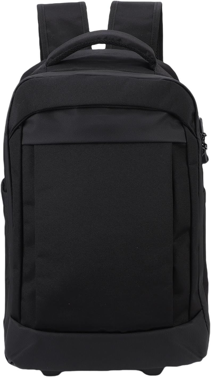 MENDUNER Rolling Backpack, Carry on Luggage Business Bag, Overnight College .Water Proof Wheeled Laptop Backpack, Computer Bag Trolley Suitcase for Men Women Adults to Travel