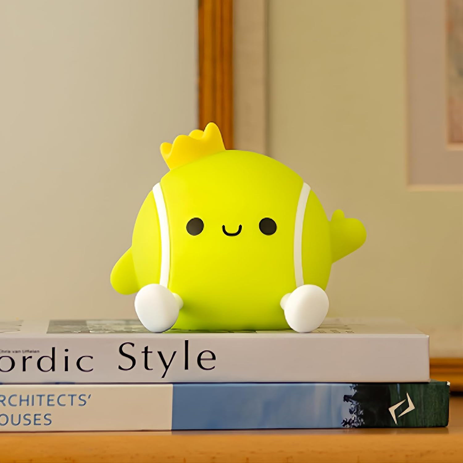 QANYI Tennis Night Light,Rechargeable Small Lamp Dimmable with Soft Touch,Tennis Party Favors Accessories Stuff Decorations,Birthday Valentines Tennis Players Teams Sport Gifts for Girls Friends Women image number 2