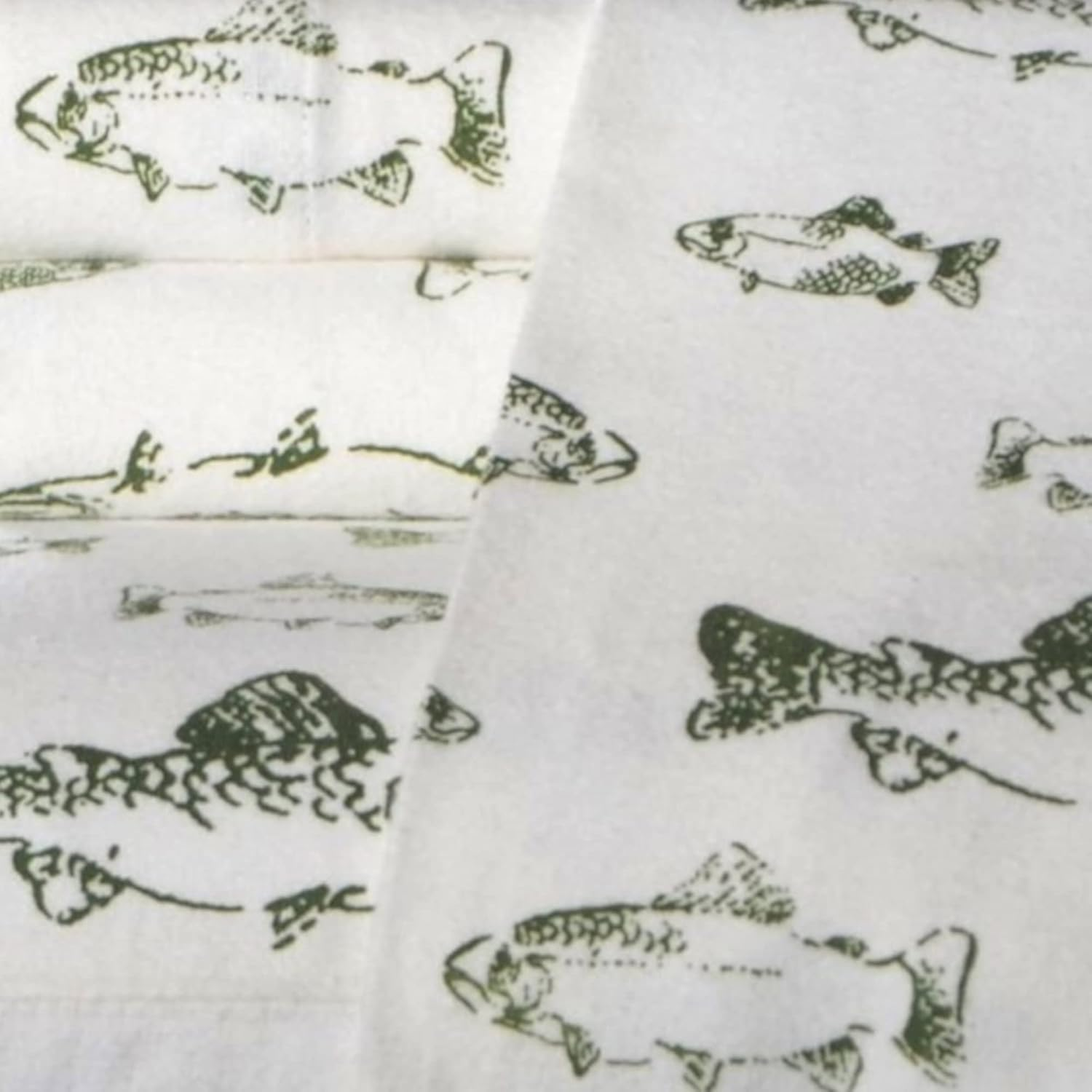 Eddie Bauer School of Fish Flannel Sheet Set, Full image number 1