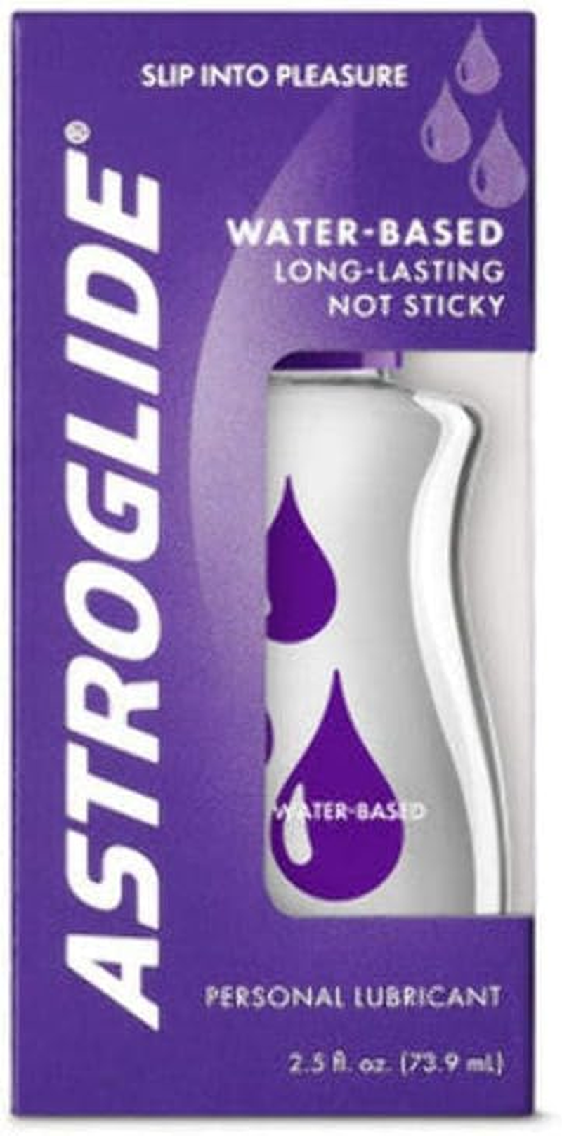 Astroglide Water Based Liquid Lubricant, Sex Lube for Long-Lasting Pleasure for Men, Women and Couples, Safe for Toys, Travel-Friendly Size, 74Ml
