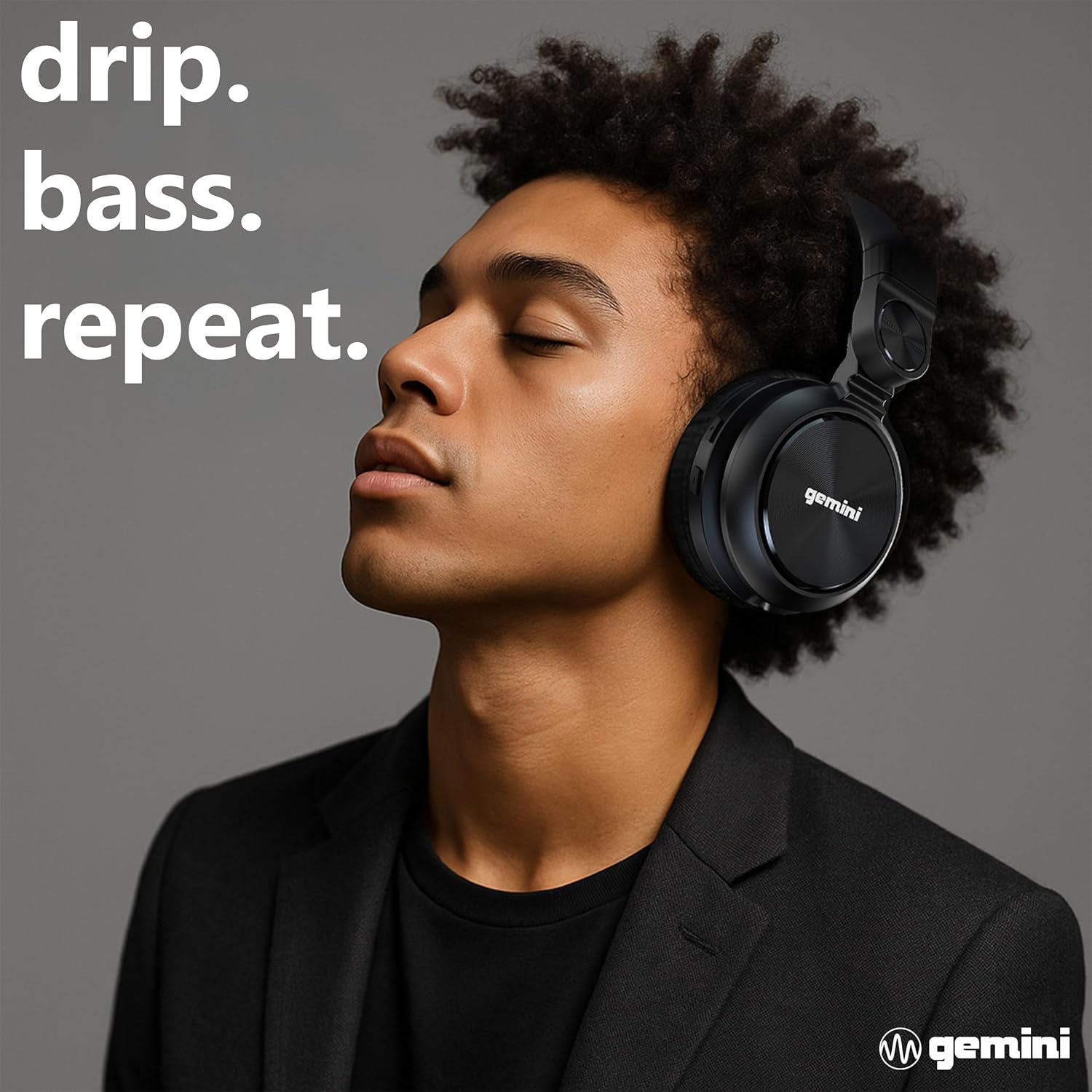 Gemini Wireless Bluetooth Headphones with 54 Hour Battery Life, Fast Charging & Noise Cancellation - over Ear Headphones with Microphone for Music, Calls & Gaming (GBTX-200) image number 1