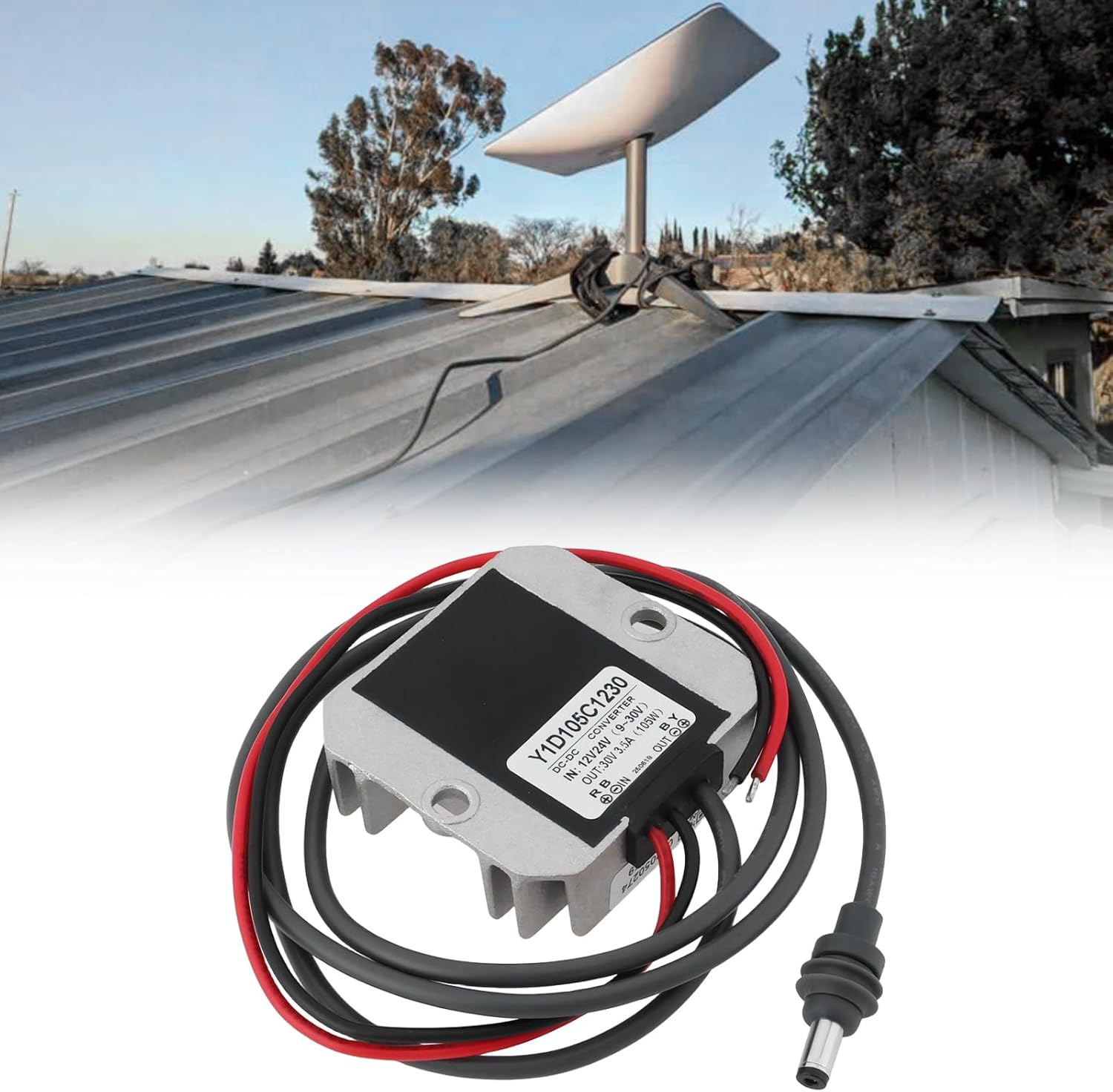 SING F LTD 12V/24V to 30V 3.5A Power Cord Converter Compatible with Starlink Mini for Trucks Rvs image number 6