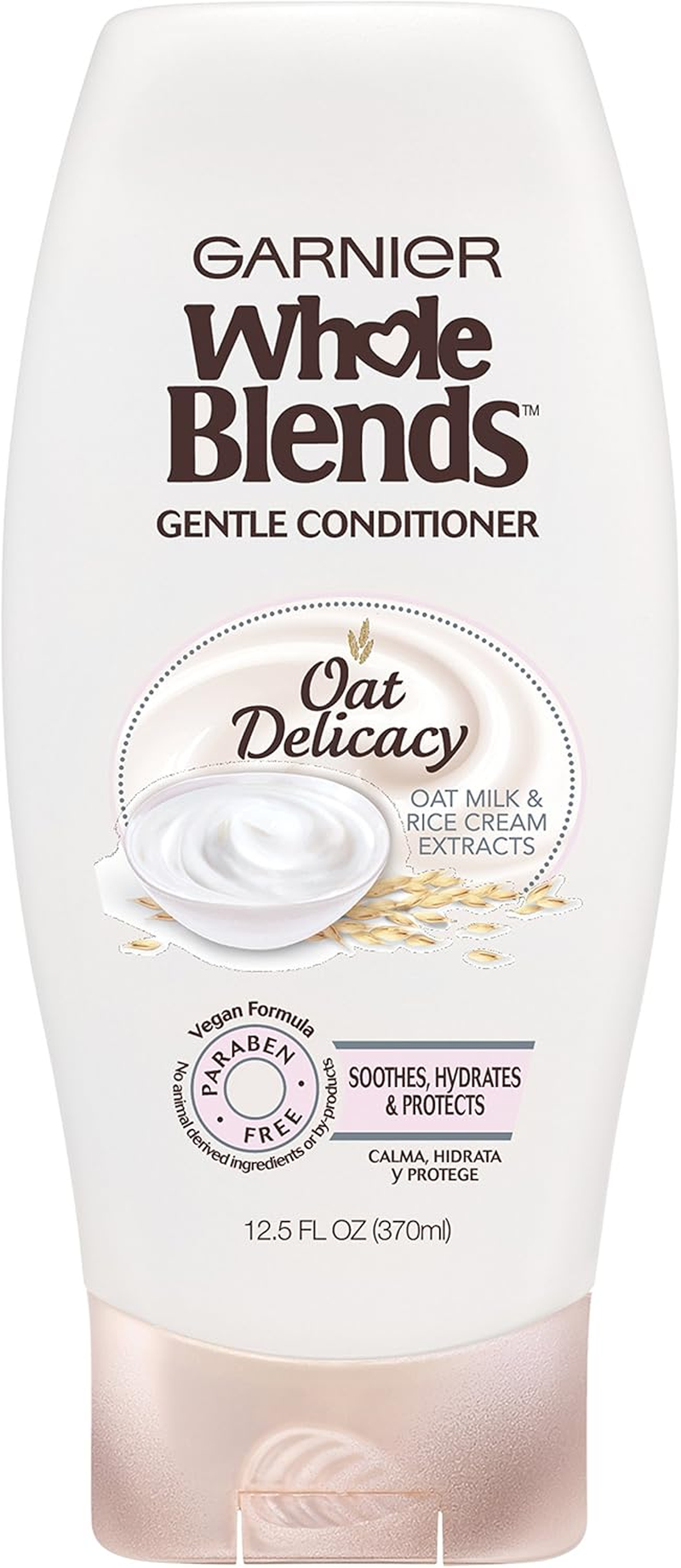 Garnier Whole Blends - Oat Delicacy - with Natural Extracts - Gentle Shampoo & Conditioner Set - Net Wt. 12.5 FL OZ (370 Ml) per Bottle - One Set image number 3