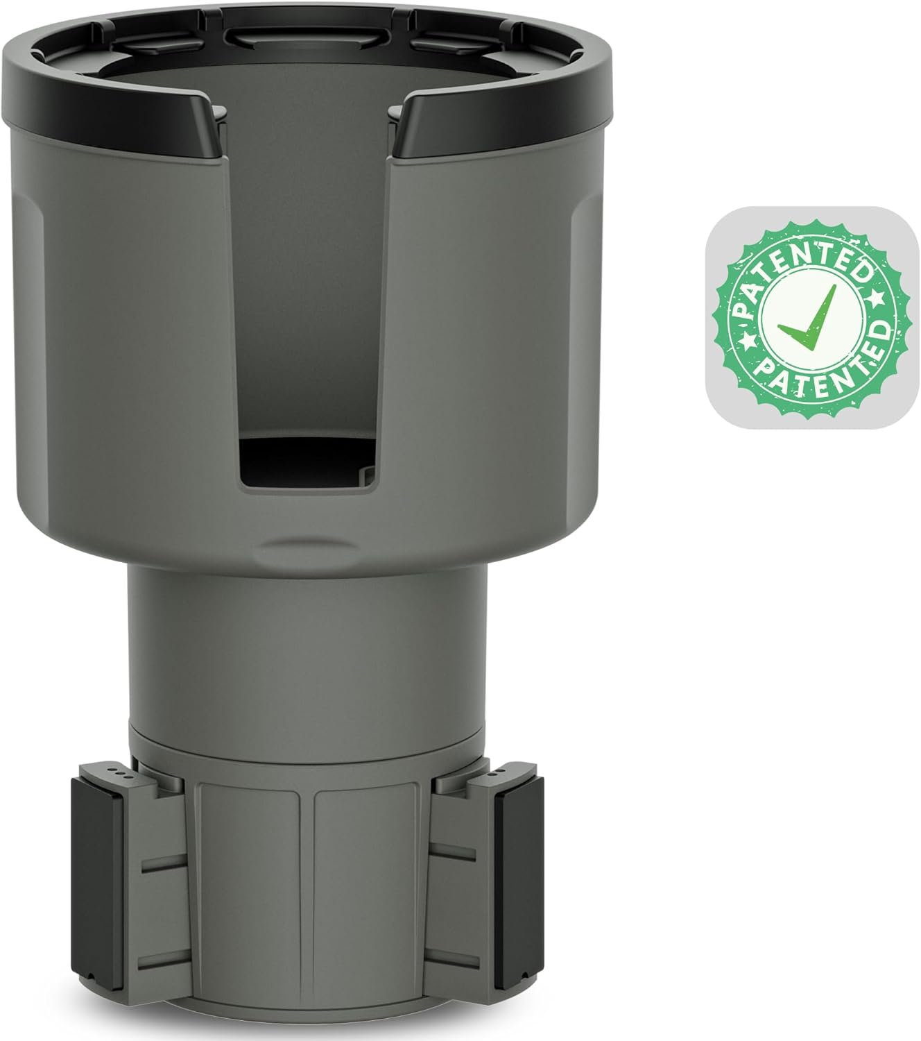 Swigzy Car Cup Holder Expander Adapter (Adjustable) - Holds Hydro Flask, Yeti, Nalgene, Large 32/40 Oz. Bottles & Big Drinks - Gray - Gray image number 4