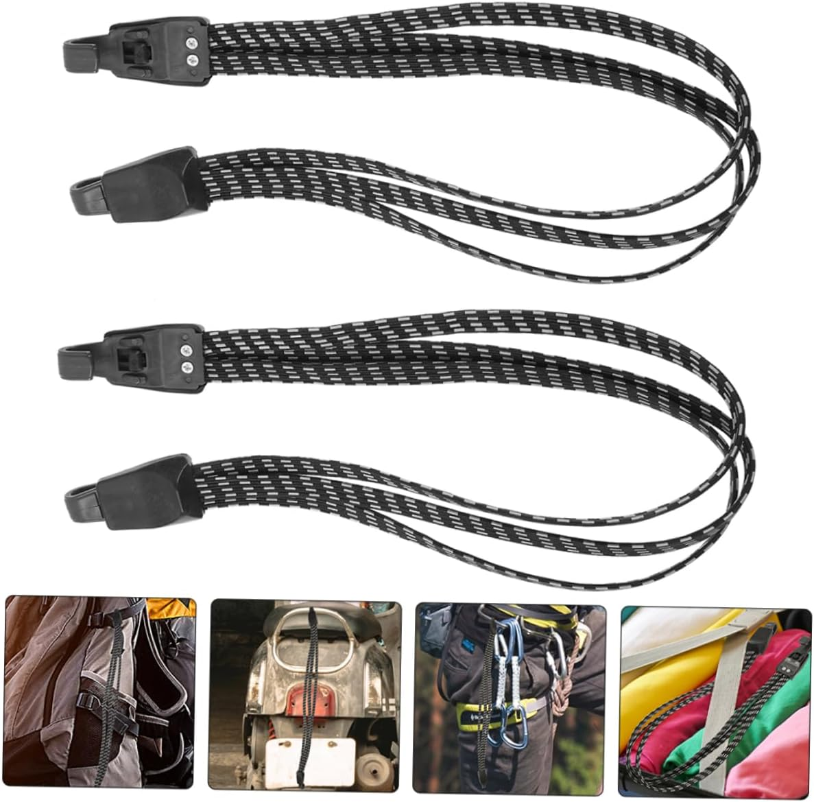 Toddmomy 2Pcs Luggage Strap Lashing for Suitcases Elastic Strap Belt for Camping Luggage Wear-Resistant Fixing